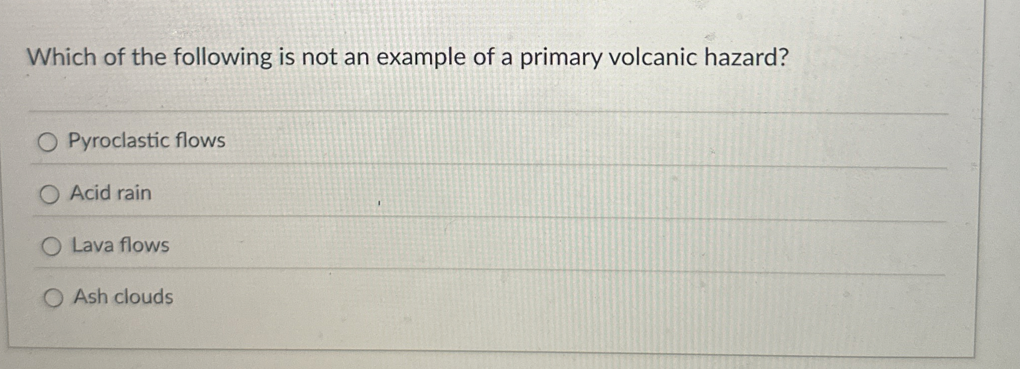 Solved Which of the following is not an example of a primary | Chegg.com