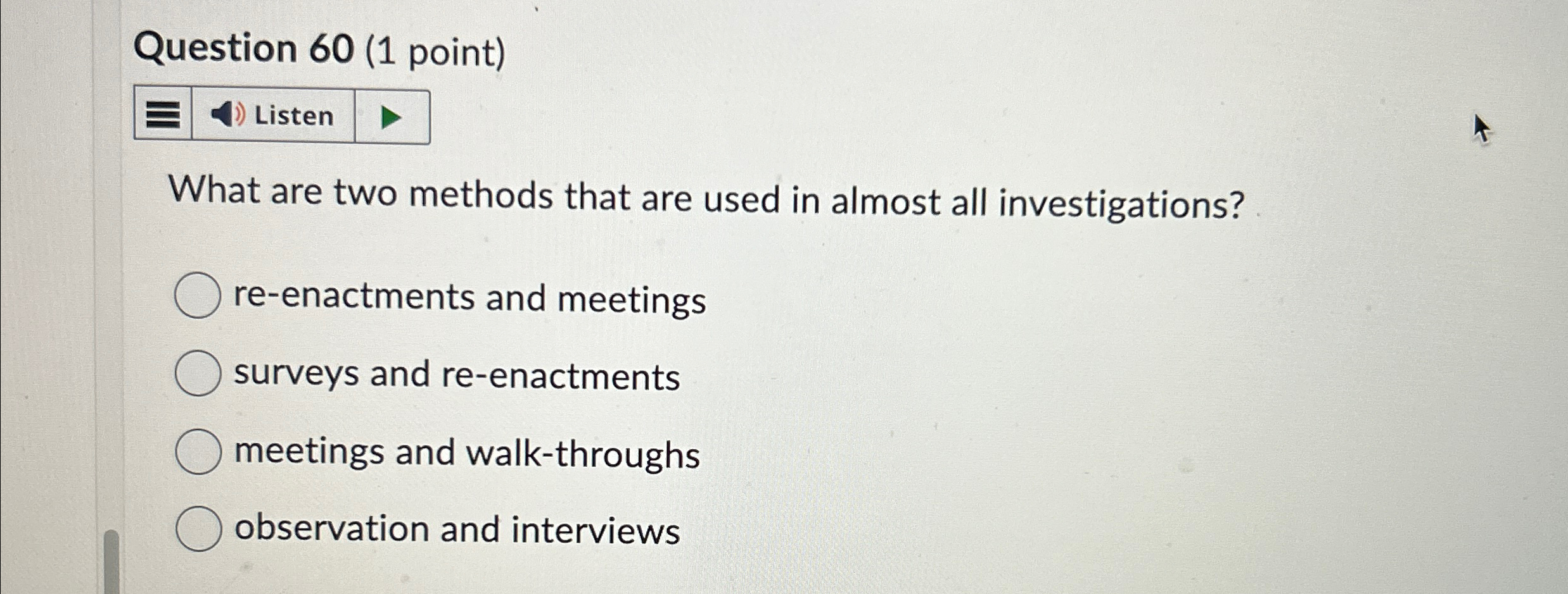Solved Question 60 (1 ﻿point)What are two methods that are | Chegg.com