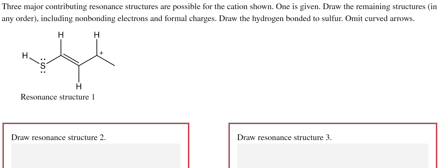 Solved Three Major Contributing Resonance Structures Are | Chegg.com