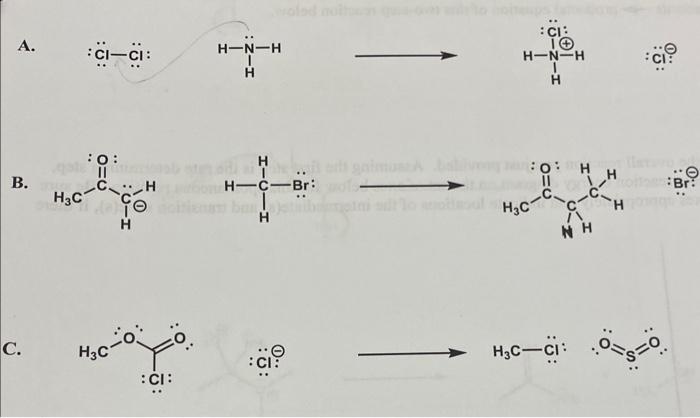 A. \( \quad: \ddot{\mathrm{Cl}}-\ddot{\mathrm{Cl}}: \quad \mathrm{H}-\underset{\mathrm{H}}{\mathrm{N}}-\mathrm{H} \)
B.