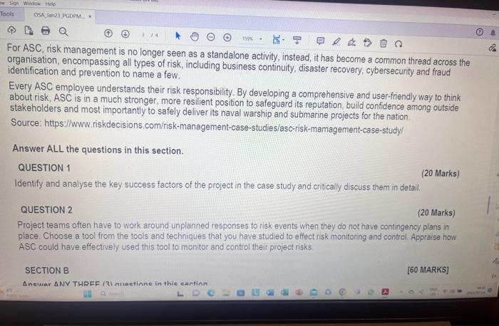 Solved Read the case study below and answer ALL the | Chegg.com