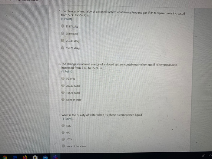 Solved The change of enthalpy of a closed system containing | Chegg.com