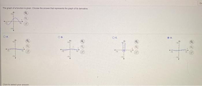 Solved The graph of a function is given Choose the answer | Chegg.com