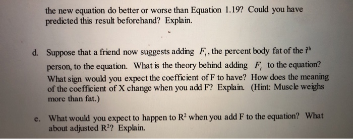 2. Consider the height-weight regression example from | Chegg.com