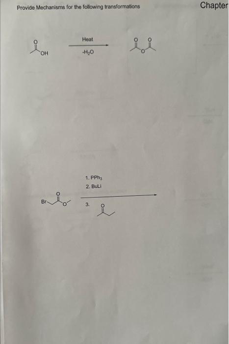 Solved 1. Mg 2. CO2 3. H2O provide a mechanism for the | Chegg.com