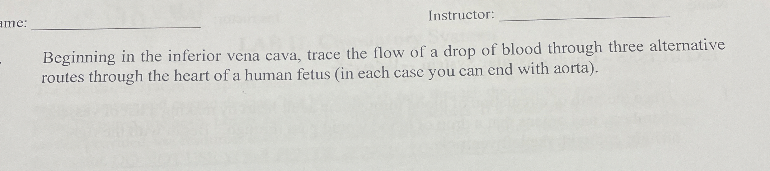 Solved Instructor q,Beginning in the inferior vena cava,