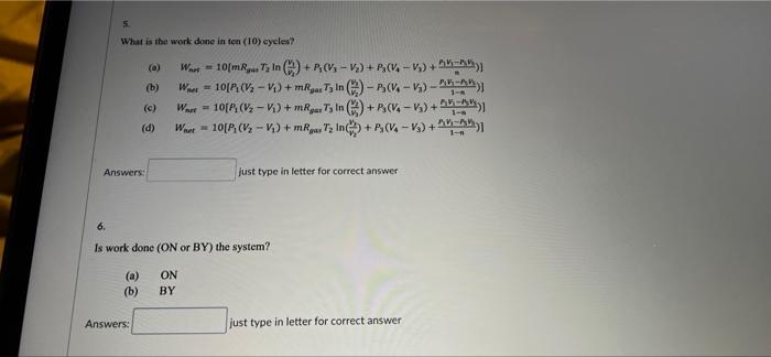 Solved 5-Step Cycle Problem A five (5) step cycle changes | Chegg.com