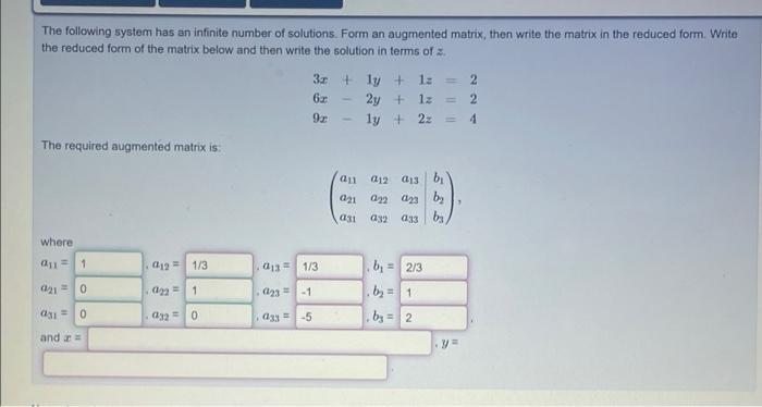 solved-the-following-system-has-an-infinite-number-of-chegg