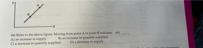 Solved 66) Refer to the above figure Moving from point A to | Chegg.com