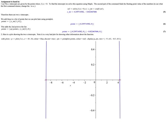 Written Problem 3.1: Graphing a Function In this | Chegg.com