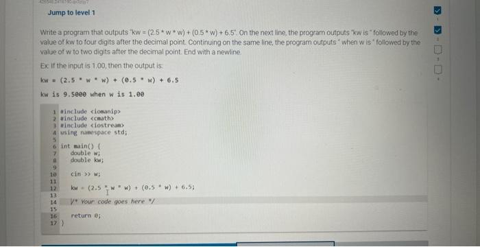 Solved Write a program that outputs | Chegg.com