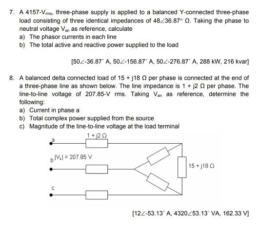 solved-7-a-4157-vrms-three-phase-supply-is-applied-to-a-chegg