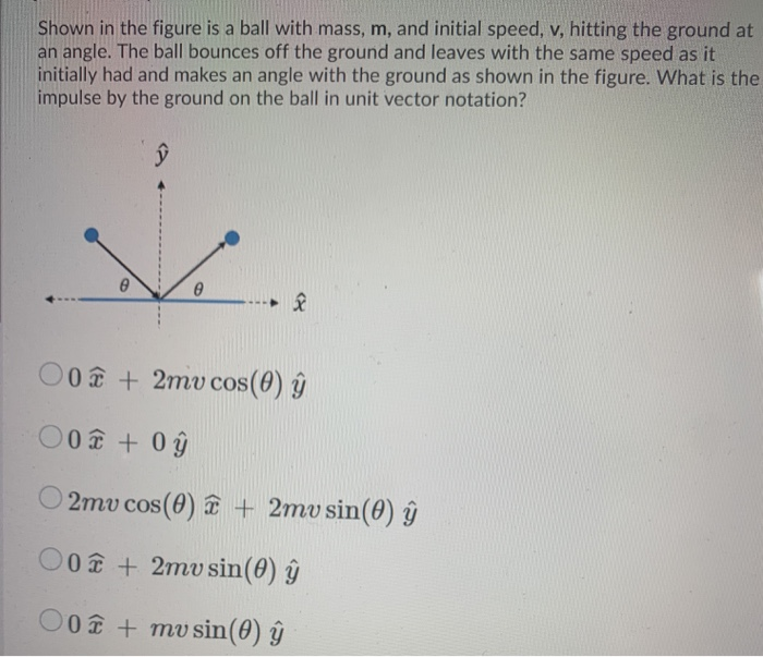 Solved Shown In The Figure Is A Ball With Mass, M, And | Chegg.com