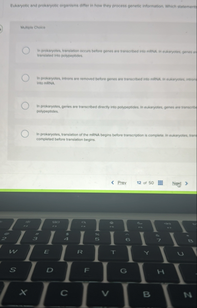 Solved Eukaryotic and prokaryotic organisms differ in how | Chegg.com