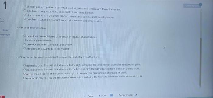 Solved Ok a. The difference between monopolistic competition | Chegg.com