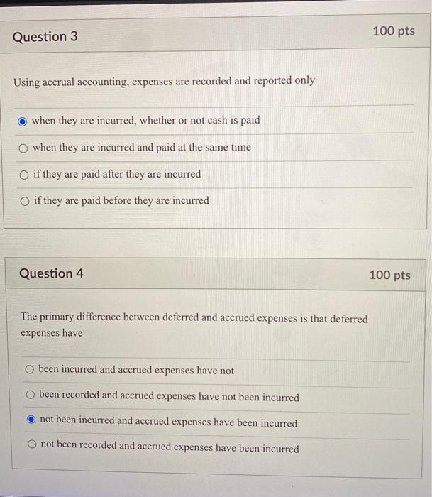 Solved Question 1 100 pts The matching concept O requires | Chegg.com