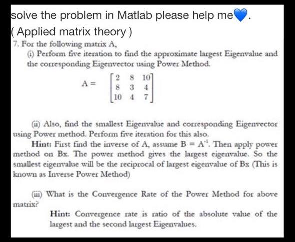 Solved Solve The Problem In Matlab Please Help Me (Applied | Chegg.com