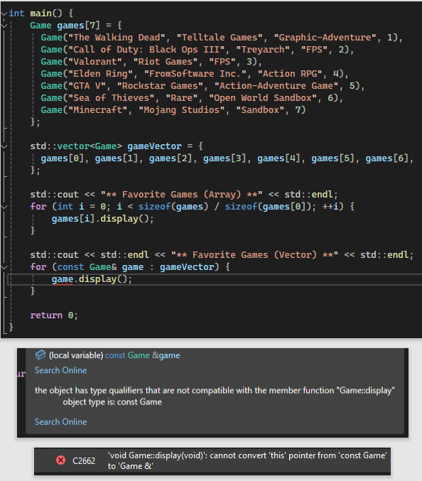 Solved IN C++: I used the previous code but there was an | Chegg.com