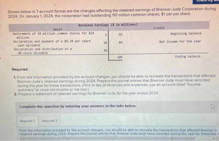 Shown Below In T Account Format Are The Changes Chegg Com   Image