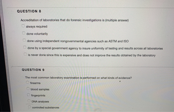 Solved QUESTION 8 10 points Save Answe Accreditation of | Chegg.com