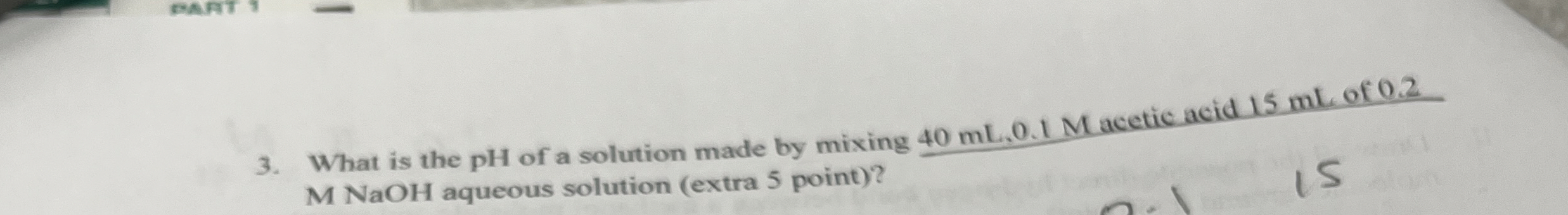 Solved What is the pH of a solution made by mixingMNaOH | Chegg.com