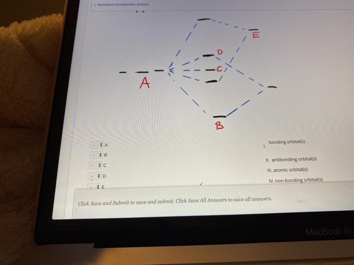 Solved الاد - - А A B HA Bonding Orbitals 1 .8 Oc 11. | Chegg.com