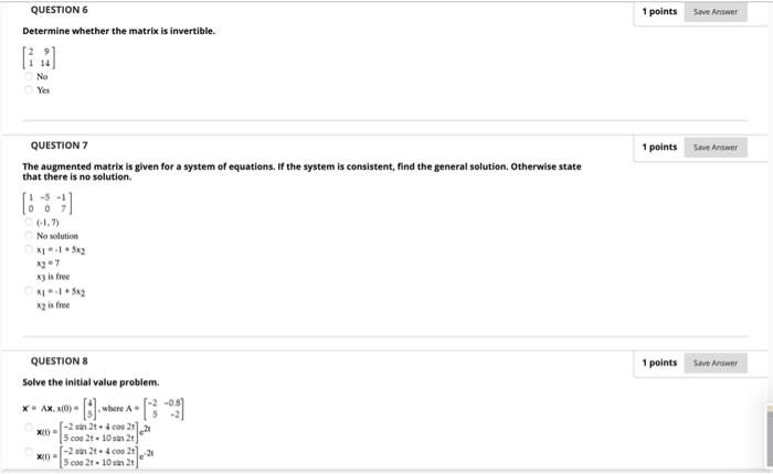 Solved 1 Points Save Answer QUESTION 1 The Sizes Of Two | Chegg.com