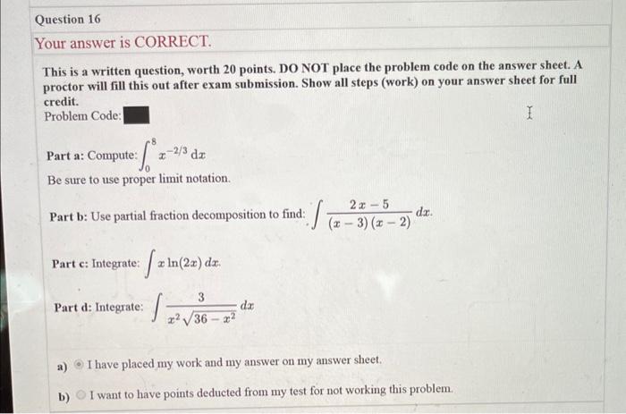 Solved This is a written question, worth 20 points. DO NOT | Chegg.com