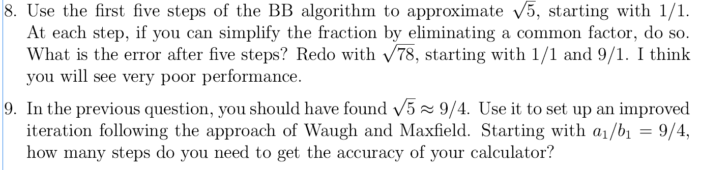 Solved Use the first five steps of the BB ﻿algorithm to | Chegg.com