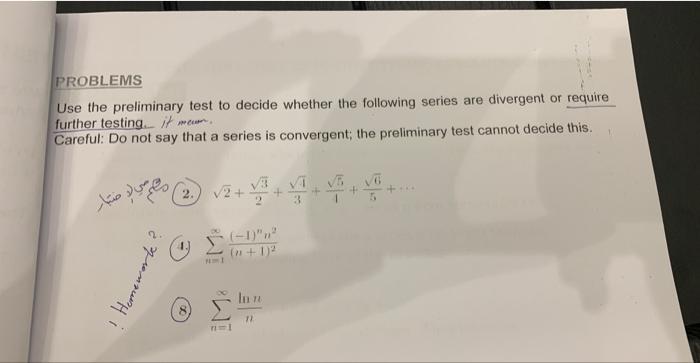Solved Use the preliminary test to decide whether the | Chegg.com