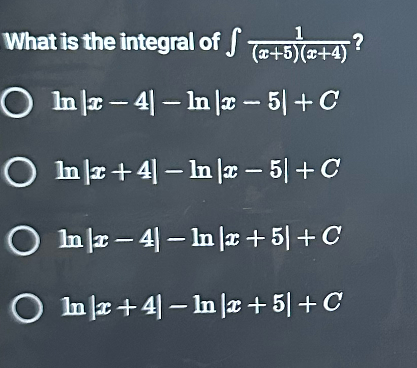 integral of ln x x 5