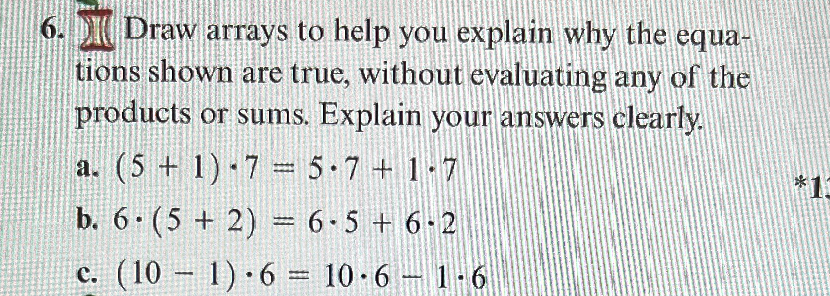 Solved ?2 ﻿Draw arrays to help you explain why the equations