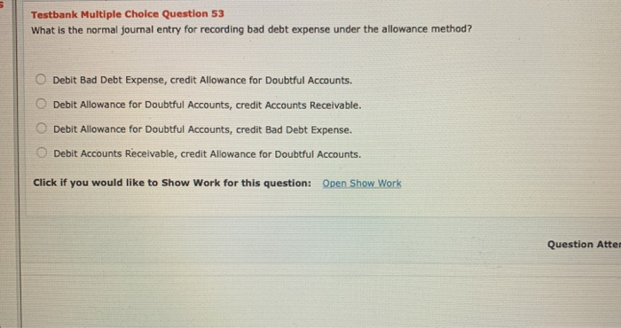 Solved Testbank Multiple Choice Question 53 What is the | Chegg.com
