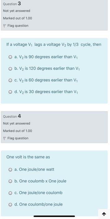 Solved Question 1 Not yet answered Marked out of 1.00 p Flag