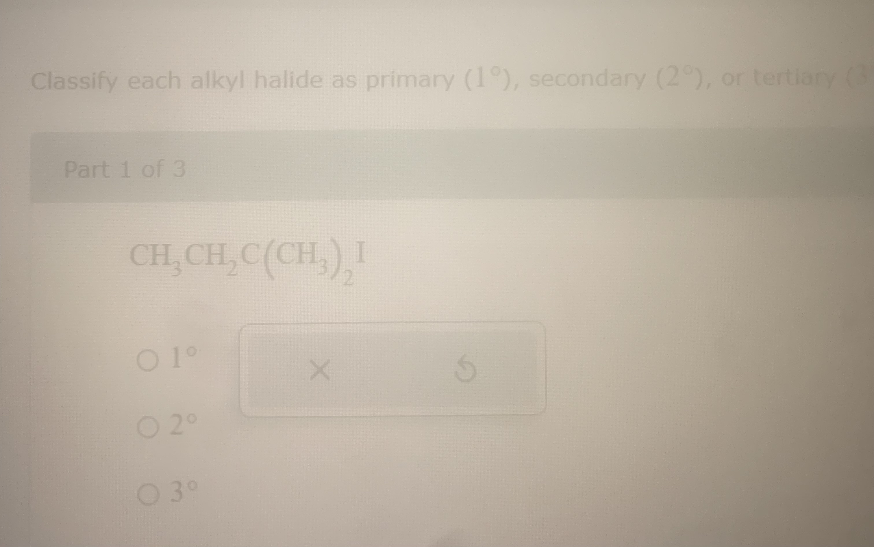 Solved Classify Each Alkyl Halide As Primary (1°), | Chegg.com