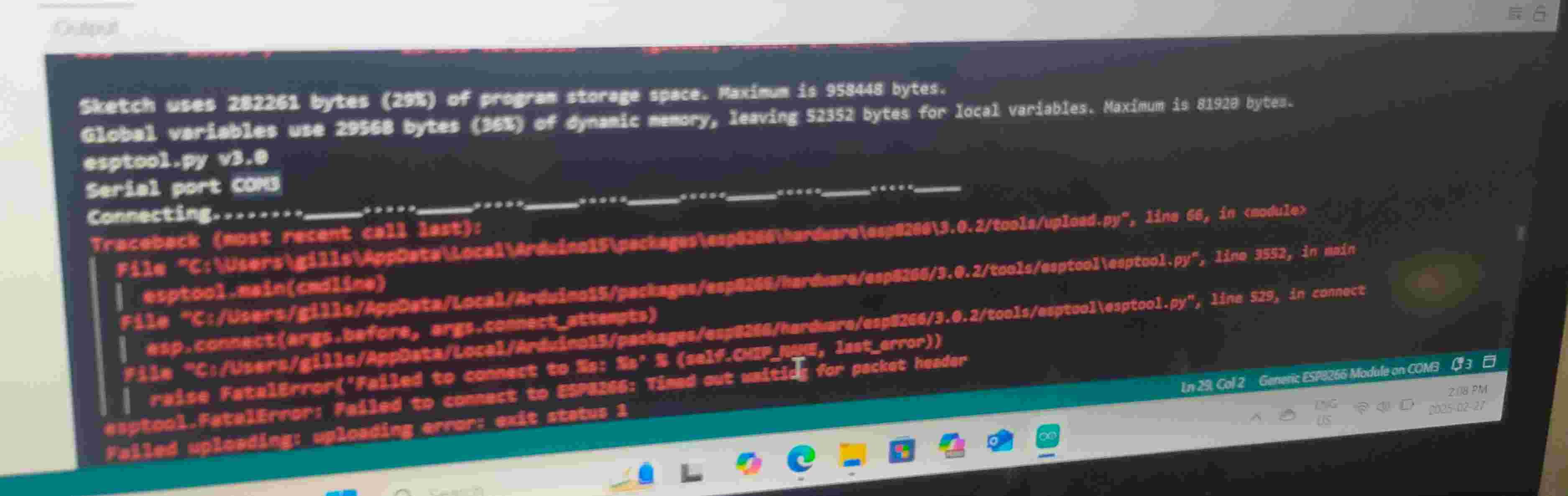 Solved this is the error we tried resolving the step it | Chegg.com