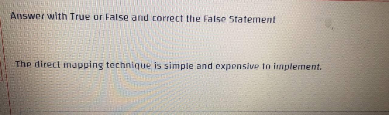 Solved Answer with True or False and correct the False | Chegg.com