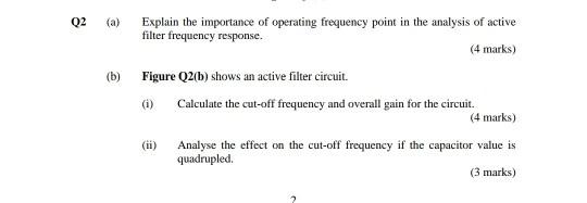 Solved 02 (a) Explain the importance of operating frequency | Chegg.com
