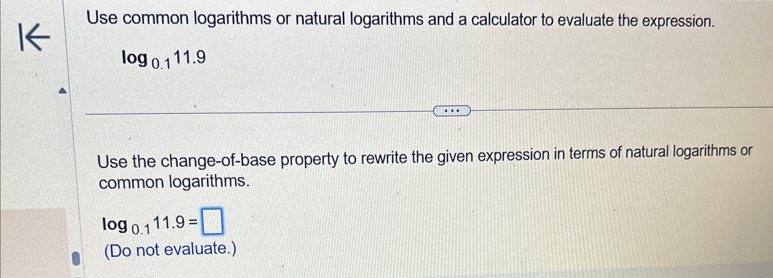 Solved Use common logarithms or natural logarithms and a | Chegg.com