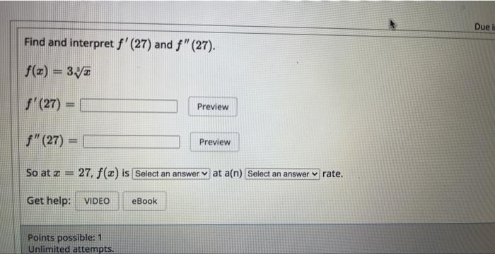 Solved Find and interpret f′(−2) and f′′(−2) | Chegg.com
