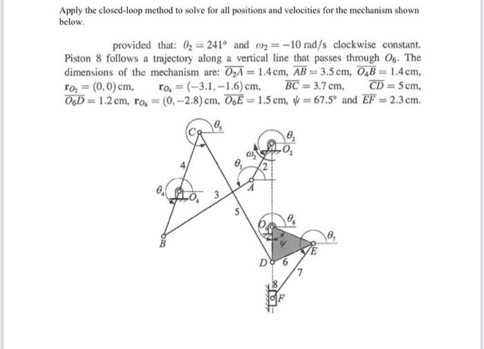 Solved Apply the closed loop method to solve for all Chegg