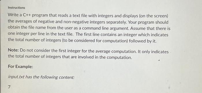 Solved Instructions Write a C++ program that reads a text | Chegg.com