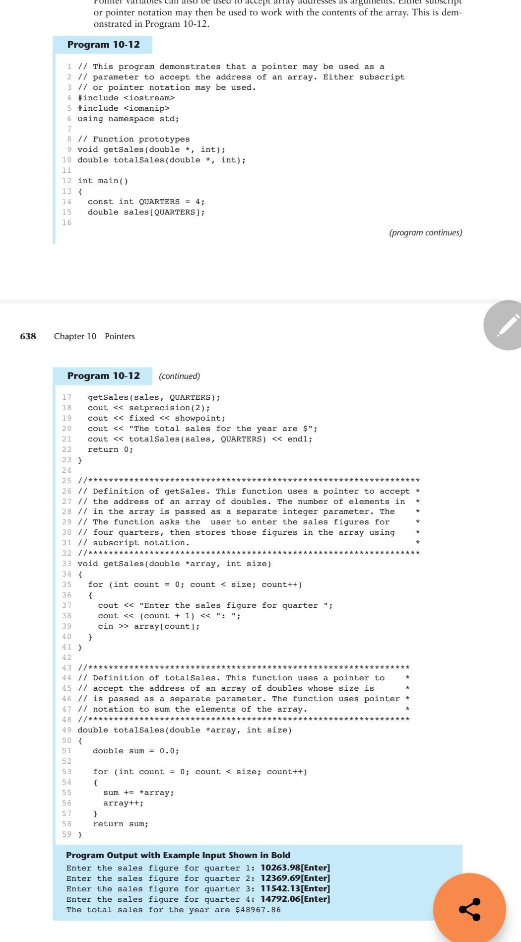 Solved 638 ents. Enthe or pointer notation may then be used | Chegg.com