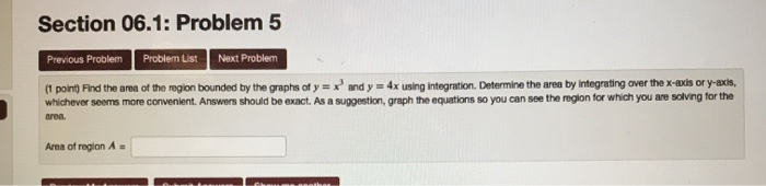 Solved Section 06.1: Problem 5 Previous Problem Problem List | Chegg.com