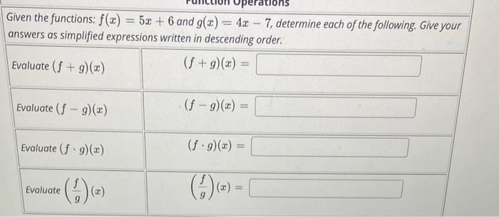 Solved Increasing and Decreasing Functions Determine the | Chegg.com