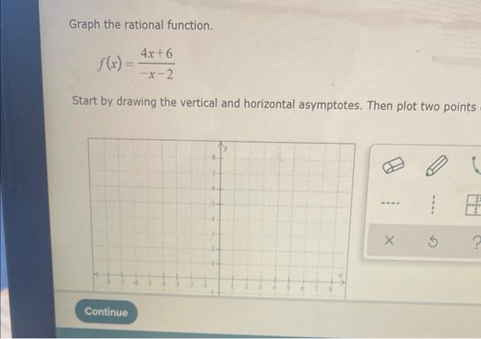 [Solved]: Start by drawing the vertical and horizontal asymp