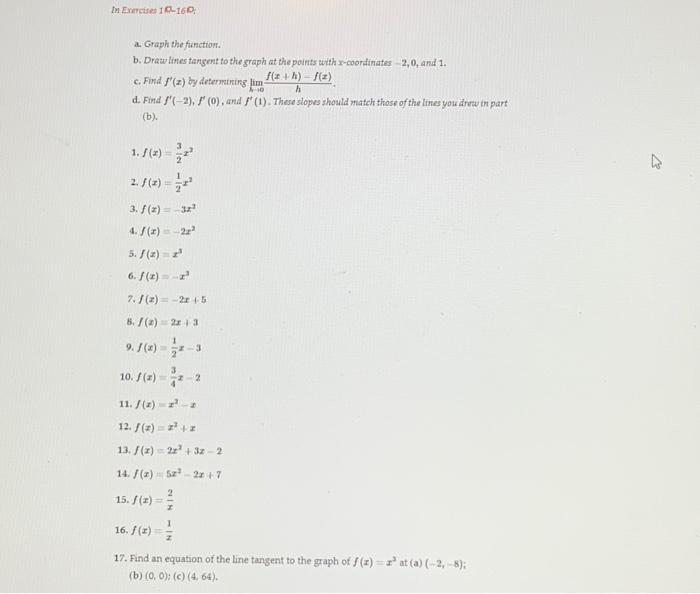 Solved In Exercises 10-160: A. Graph The Function. B. Draw | Chegg.com