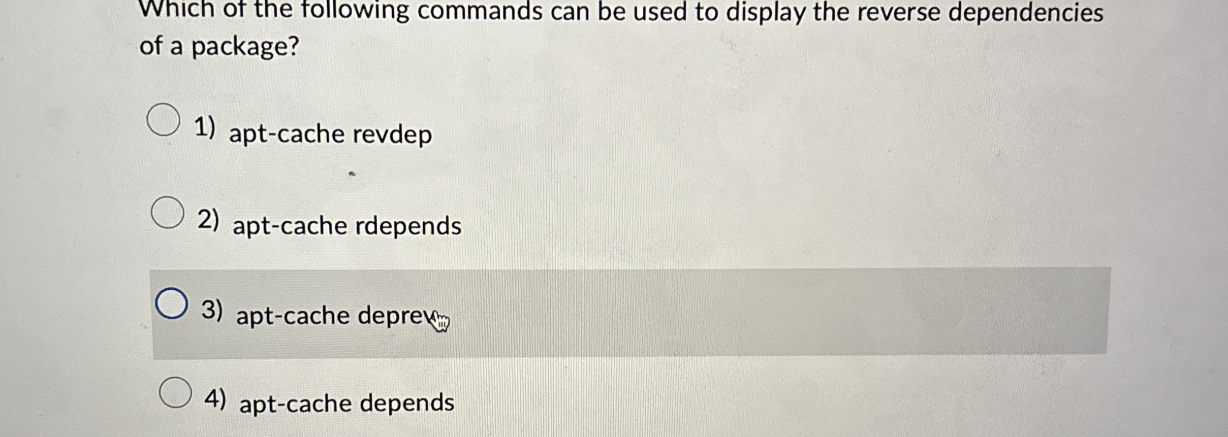 Solved Which of the following commands can be used to
