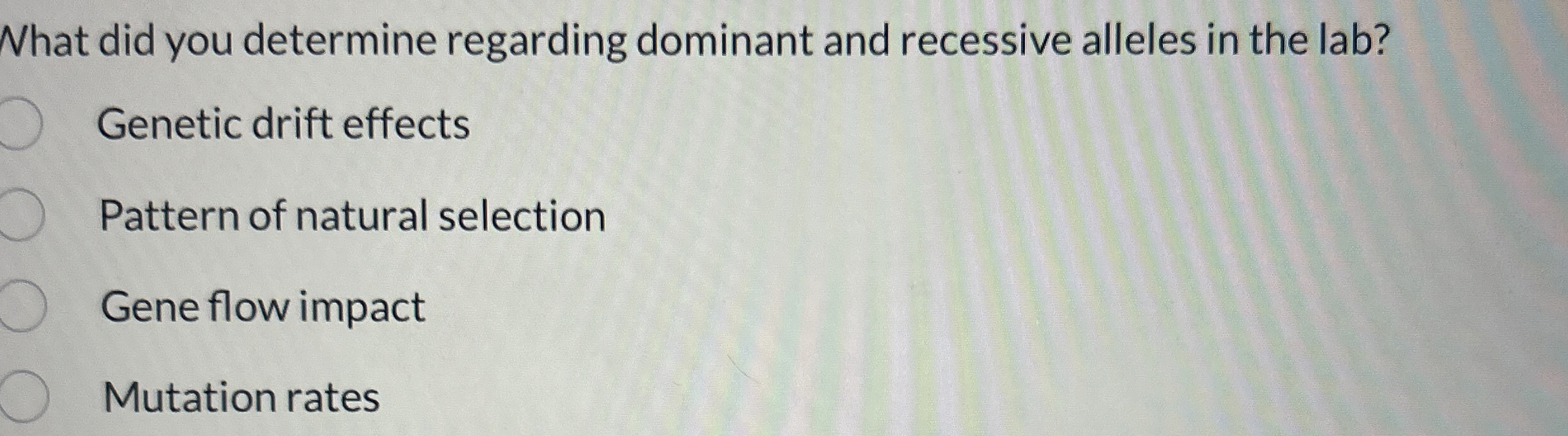 Solved What did you determine regarding dominant and | Chegg.com