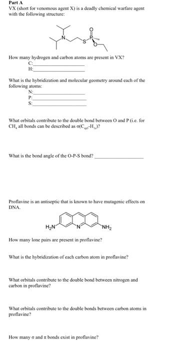 Solved Part A VX (short for venomous agent X ) is a deadly | Chegg.com